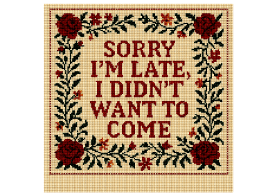 Embroidery Sampler Modern Quotes
