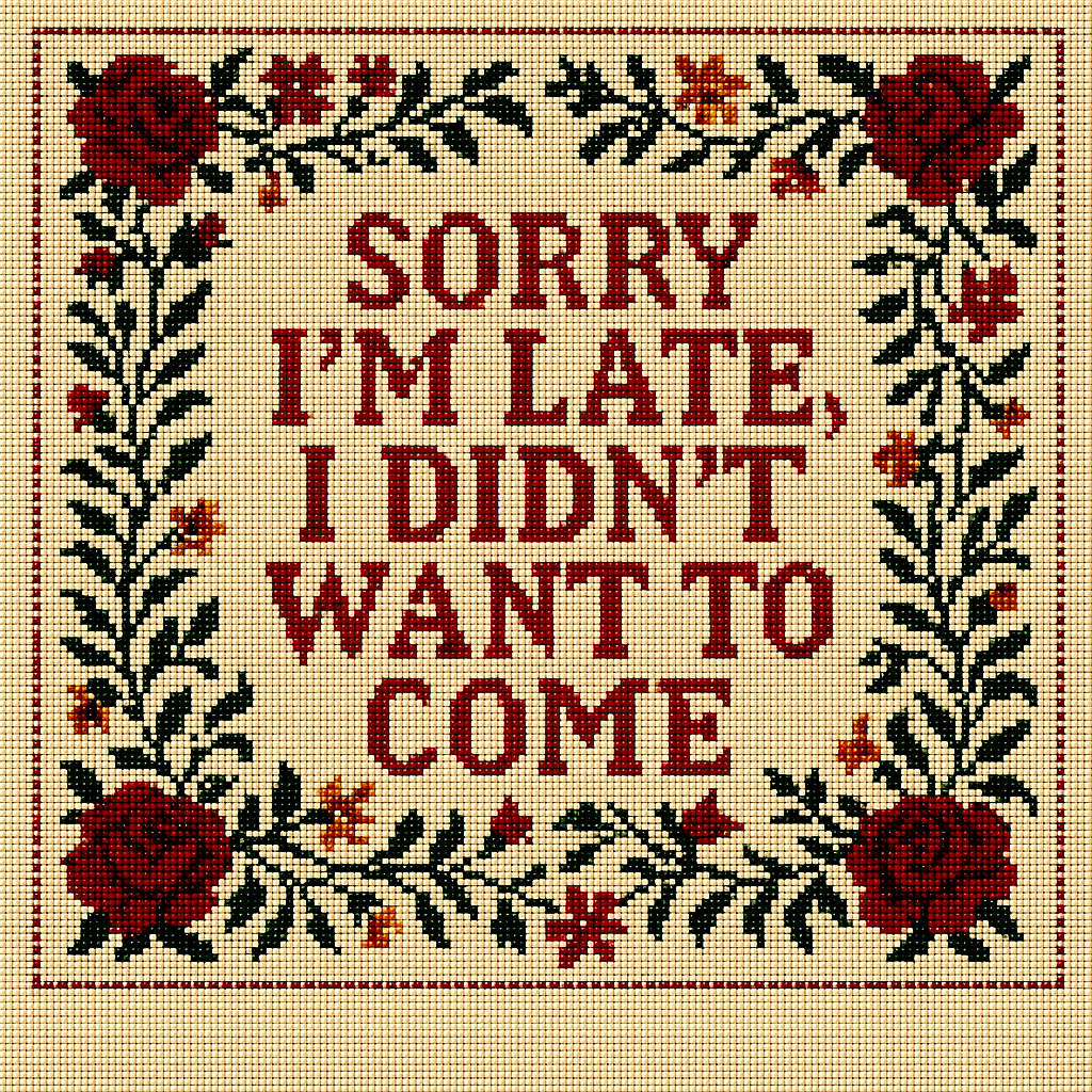 Sorry I'm Late I Didn't Want To Come