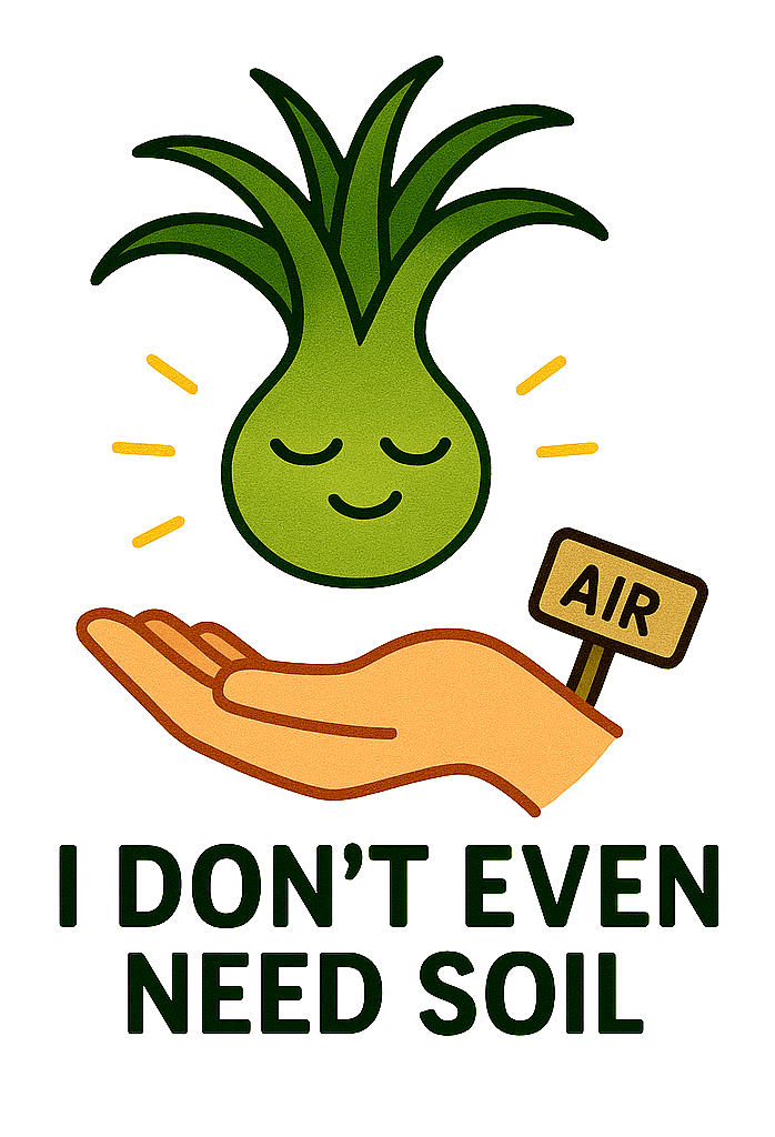 Houseplant Personality - Air Plant - I Don't Even Need Water